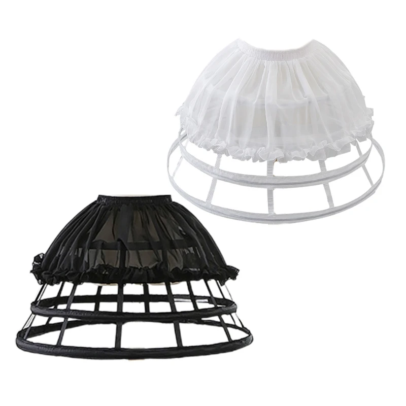 

Bird Cage Support Adjustable Bells A-Line Jokers Skirt for Wome Performance