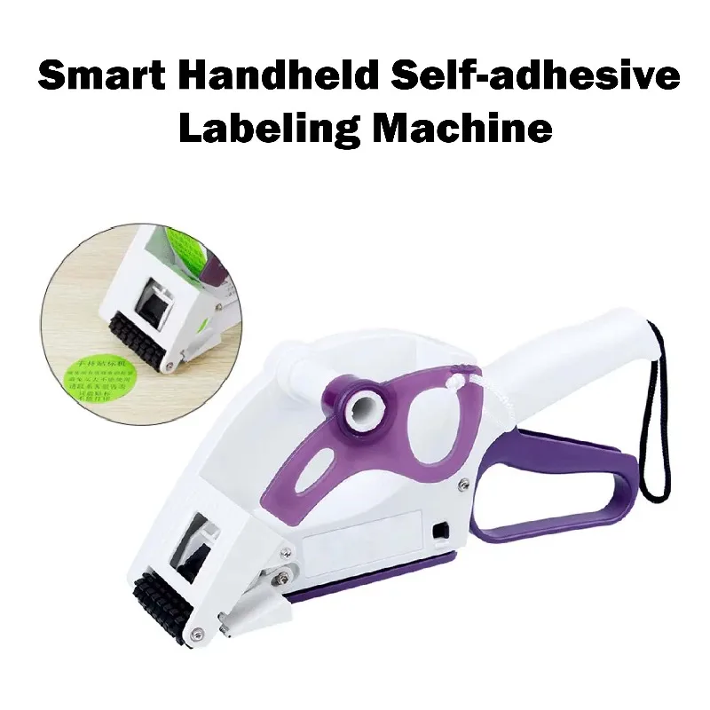 Fast Handheld Semi-automatic Manual Labeling Machine Mobile Self-adhesive Tag Trademark Labeling Machine