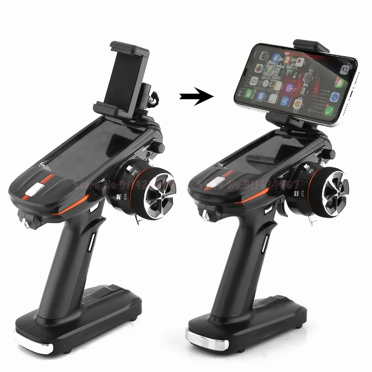 Mobile Phone Holder FPV Display Monitor Mount For Radiolink RC8X RC Transmitter Controller Screen Holder Folding Stand