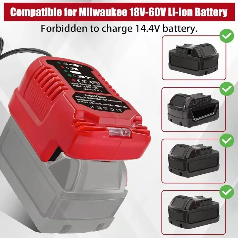 Mini Caricabatteria Da Auto Compatto Per Makita Per Milwaukee Per Dewalt Per Einhell 18V Batteria Caricabatteria Da Auto Accendisigari Spina caricatore
