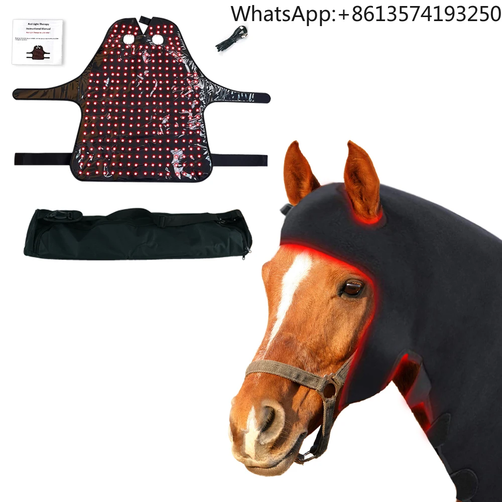 

Pulse Wireless Red Light Therapy 660nm 850nm LED Horse Head Therapy Belt Equine Pain Relief & Muscle Recovery