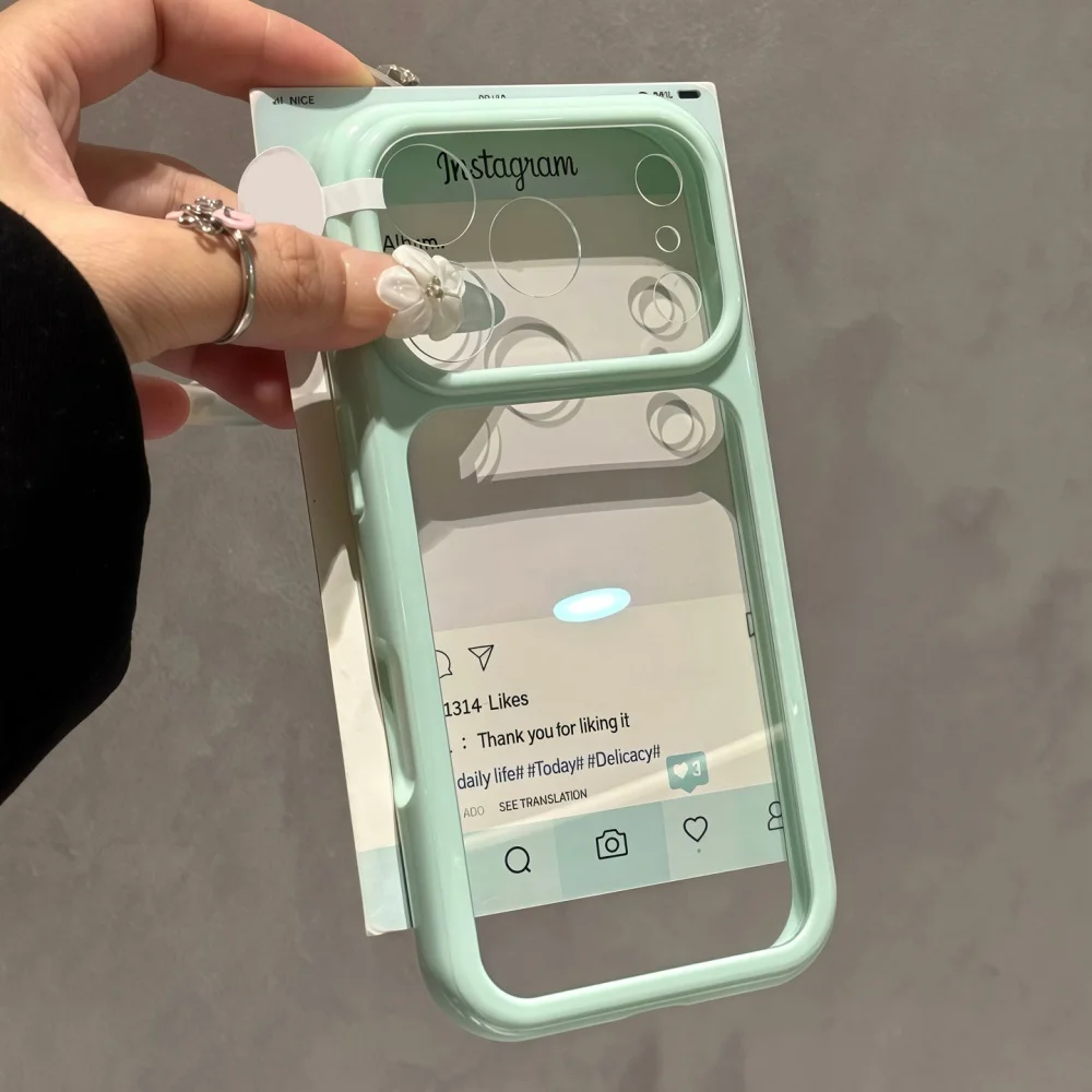 Luxuriöse Bonbonfarben-Kontrast-Transparenthülle für iPhone 17 16 15 18 Pro Max 14 13 18Pro 17Pro Klare Ultradünne Stoßfeste Hülle – Detail 6
