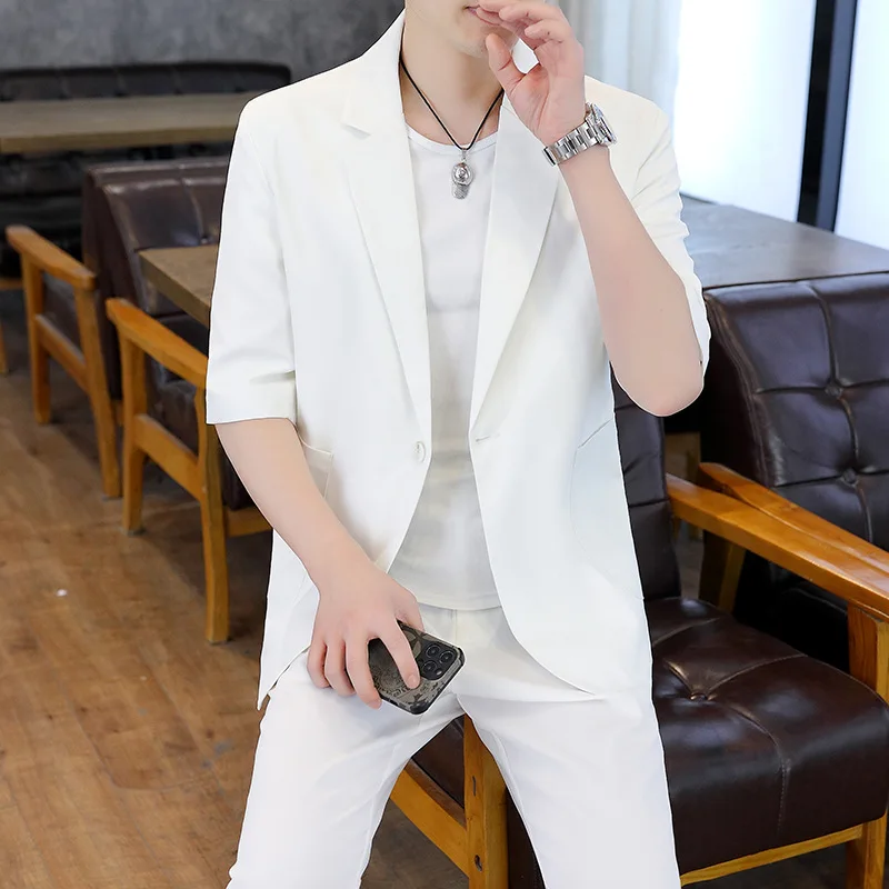 

5789-R-Fashion brand suit men INS Casual Korean version of the trend of handsome small suit