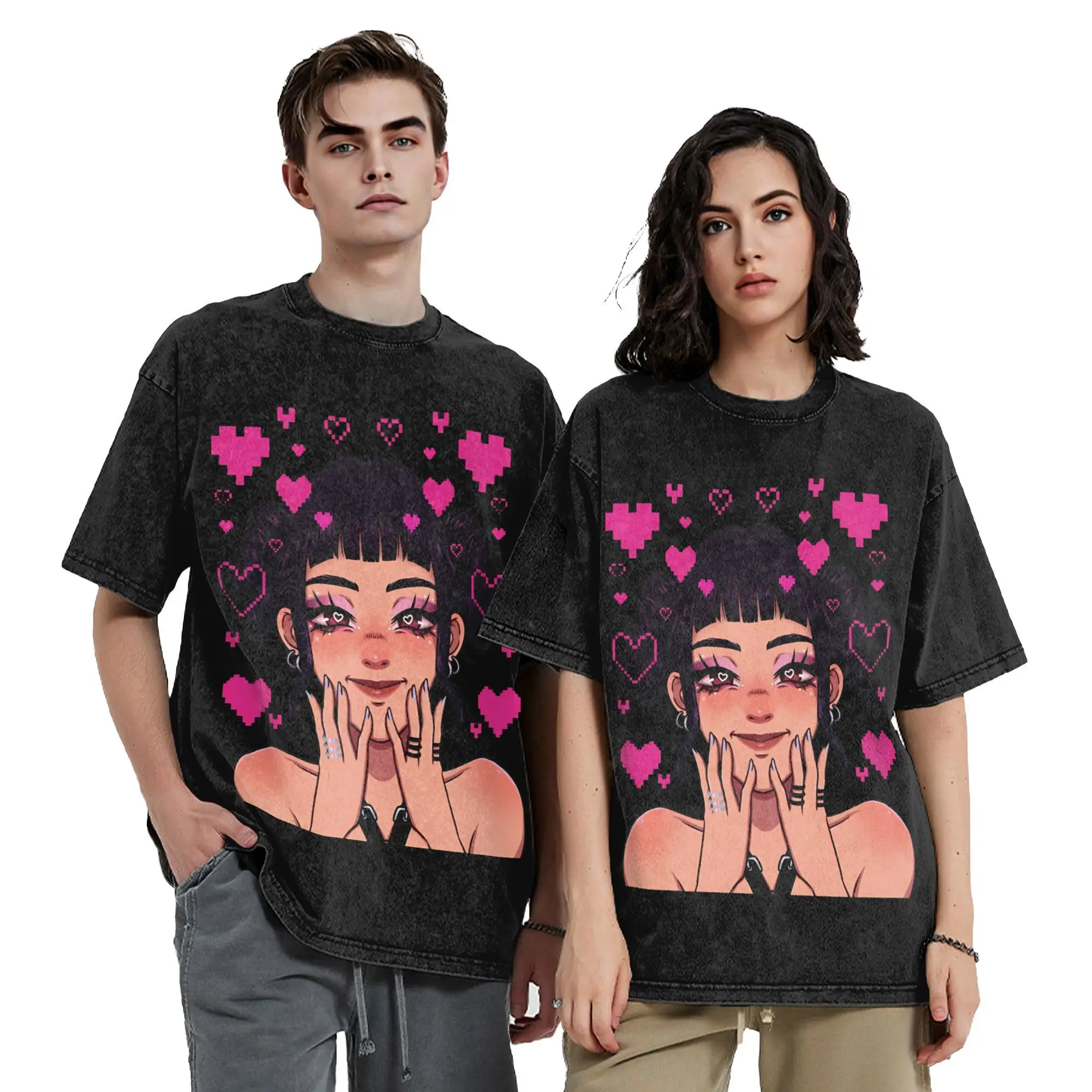 

Zoey Kpop Demon Hunters Vintage Washed T Shirts 100% Cotton Clothing Awesome Short Sleeve O Neck Tee Shirt 4XL 5XL 6XL T-Shirt