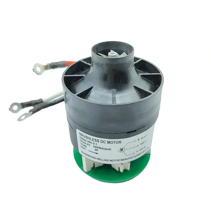 

DC 24V 25.2V 500W 120000RPM Ultra High Speed Power Brushless Motor Dust Suction Fan Aluminum Impeller Turbo Fan With Controller