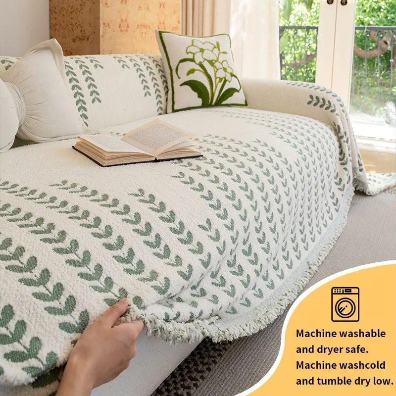 1PC-Retro-Sofahandtuch für Herbst und Winter, hochwertiges Anti-Rutsch-Gefühl, universelles Sofakissen für Schlafzimmer und Wohnzimmer