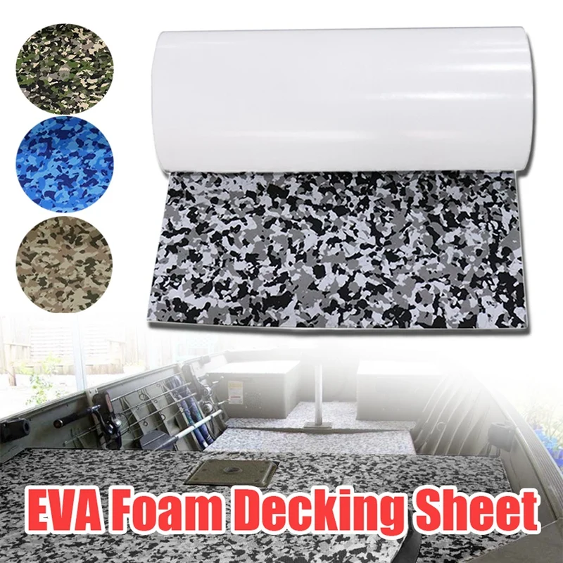 450X2400x5mm EVA Foam Decking Sheet Non-Skid Self Adhesive Marine Boat Deck Mat Yacht Flooring