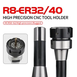 R8-ER32 7/16 Milling Machine Tool Holder Milling Chuck Collet taper shank Machining Machine R8 Collet Metric Inch CNC