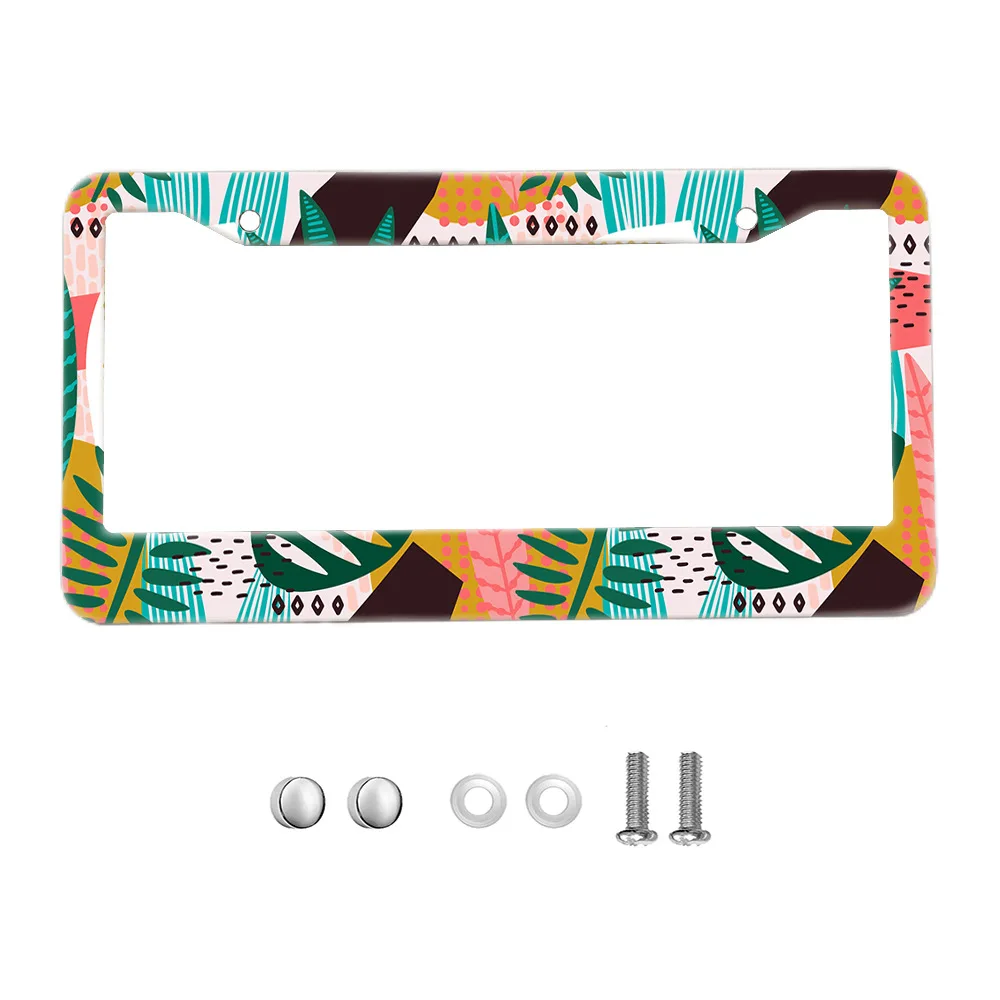 Universal Aluminum Alloy US Car License Plate Frame Cover Accessories For Volkswagen VW Golf 7 MK7 Golf 8 Mk8 Tiguan MK2 Polo - view 5