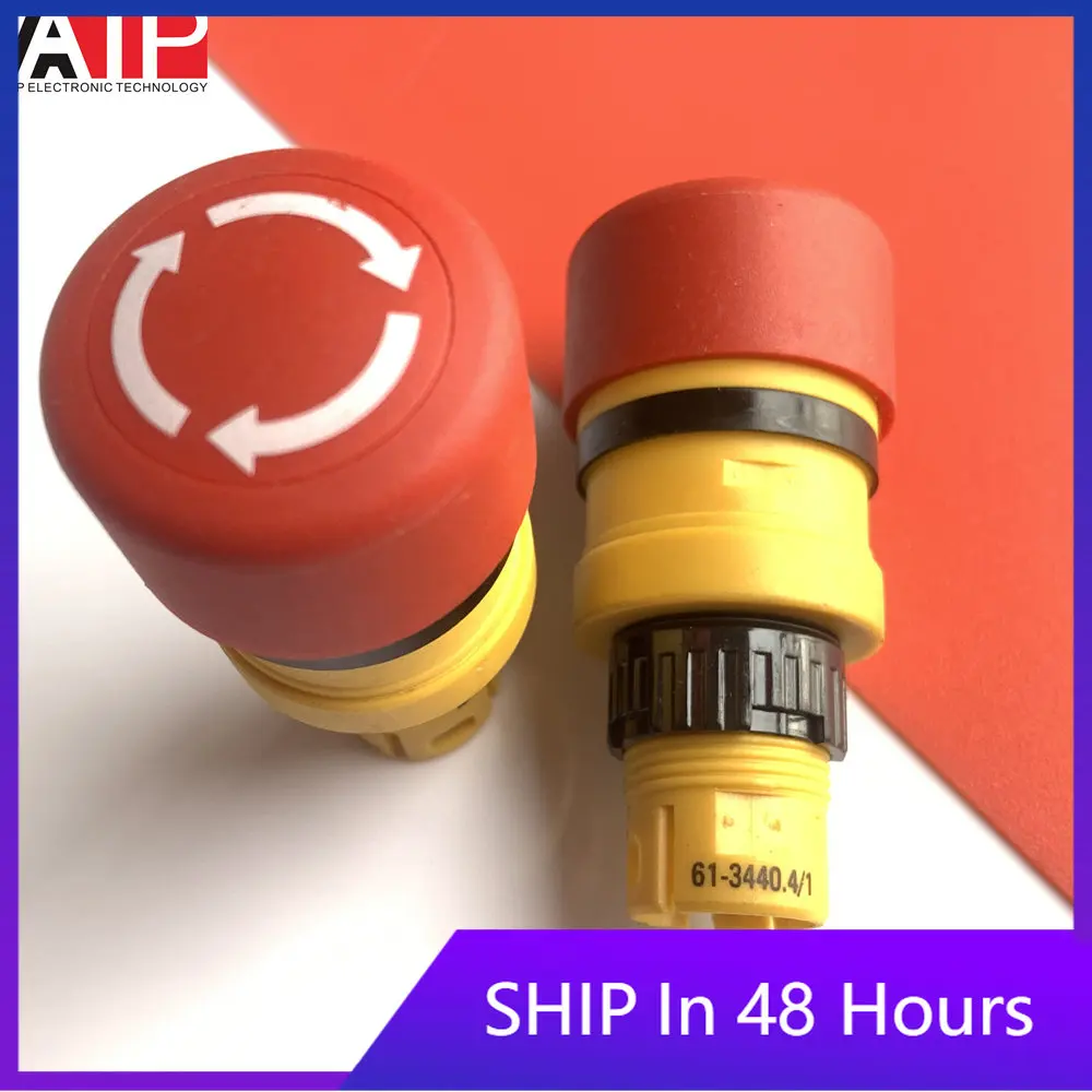 

1PCS 61-3440.4/1 emergency stop switch 61-3440.4-1 button switch genuine goods spot map import welcome to consult and order.