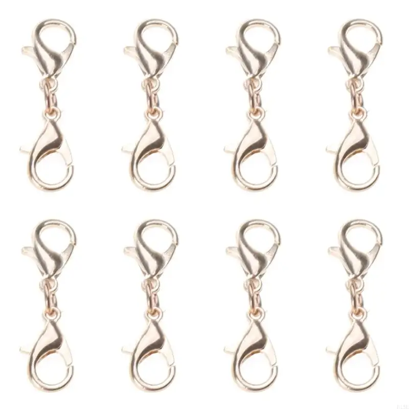 E15E 8 PCS Double Lobster Conclet Connector Bracelet Extension Extender Extender