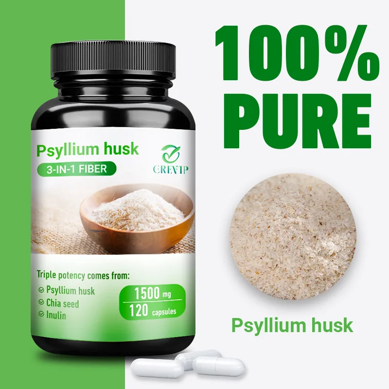 Psyllium Husk - Natural Soluble Fiber, Good for Intestinal Health, Cleansing, Detox, Supports Digestive System Health Supplement