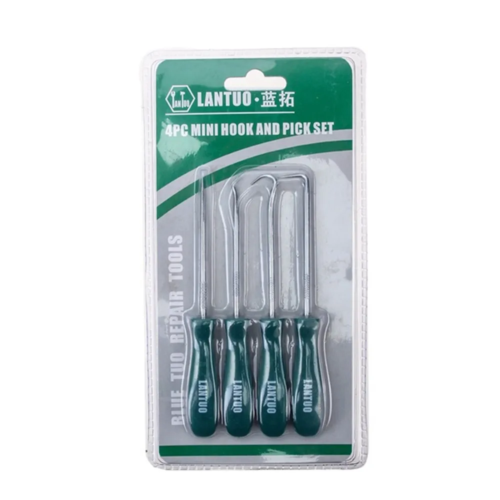 4Pcs Car Oil Seal Screwdrivers Set Hooks Tools O-Ring Seal Gasket Puller Remover Auto Vehicle Pick Ready Stock Convenience 130mm