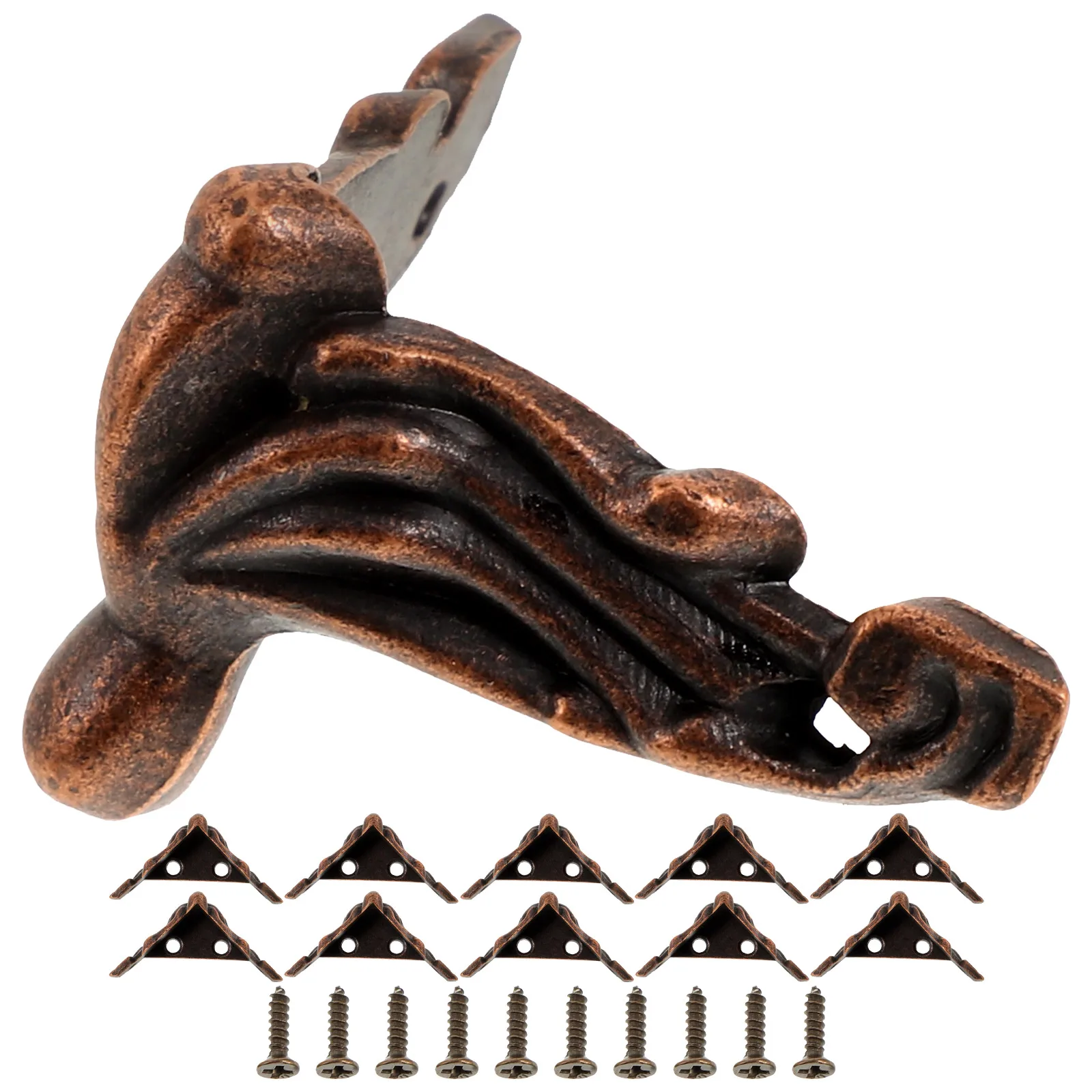 

20Pcs Decorative Feet 27x16mm Premium Zinc Alloy Furniture Legs Set for Couch Armchair Table Nightstand Sofa Support Fixtures