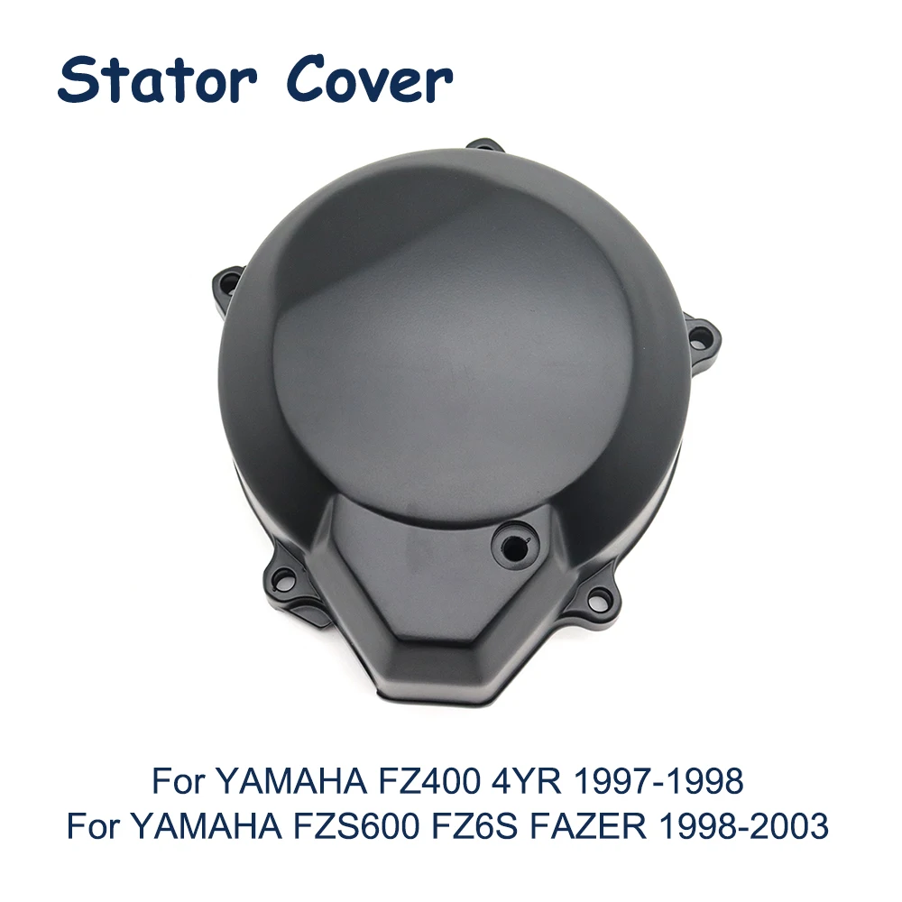 

Motorcycle Left Stator Starter Engine Crankcase Cover For YAMAHA FZS600 FZ6S FAZER 1998-2003 FZ400 4YR 1997-1998 FZS 600