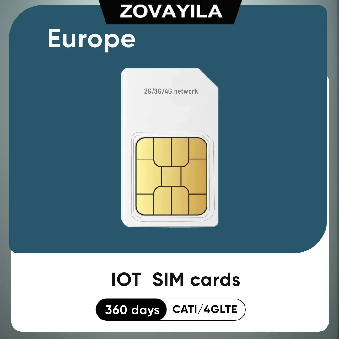 SIM Card Roaming Data for Home Camera, 4G IOT SIM Card, Public Network Intercom, 365 Days, 2GB Data Service