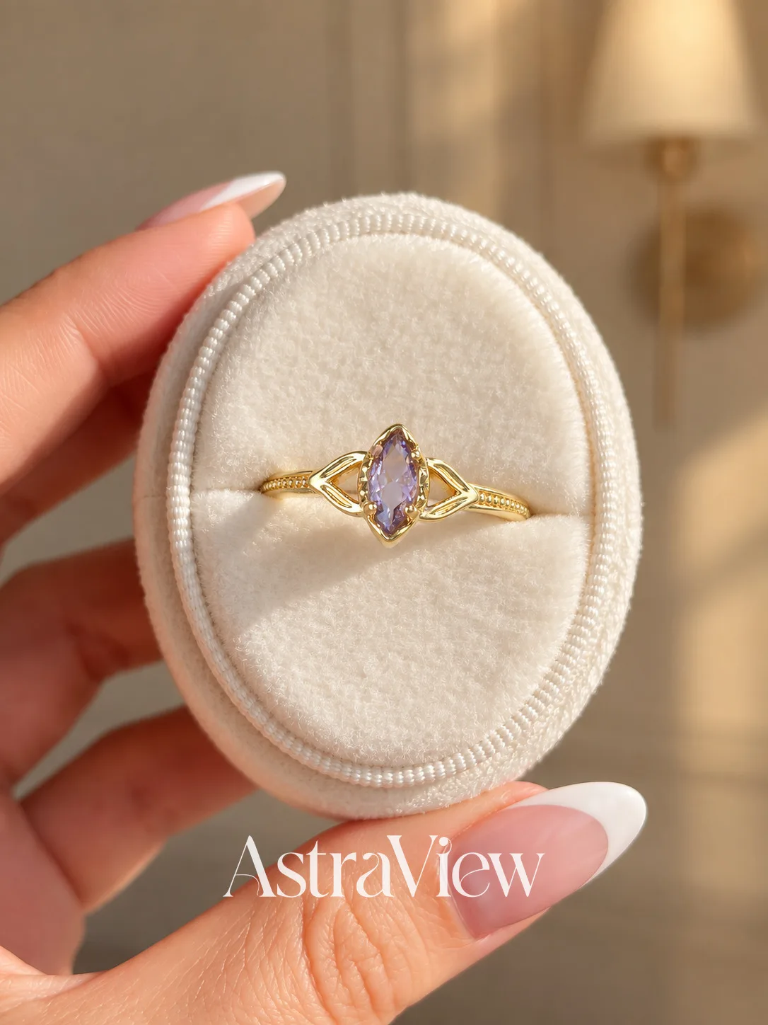 ASTRAVIEW Florence Old Dream Open Ring for Women, Elegant Jewelry, Wedding Bridal Jewelry, Anniversary Gift for Women