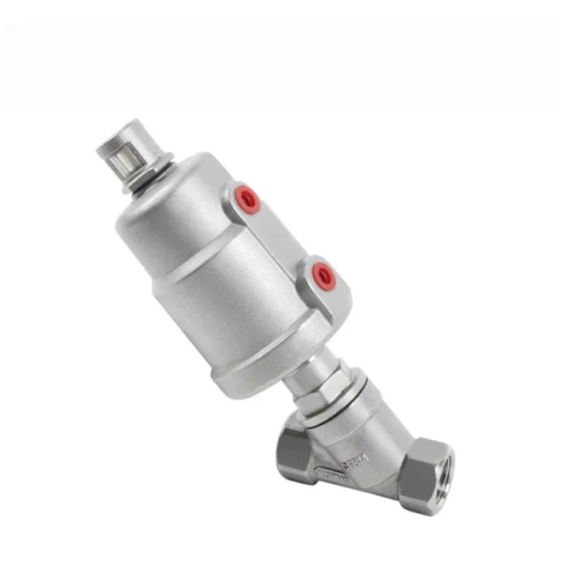 Pneumatic all-stainless steel angle seat valve Threaded connection single and double acting