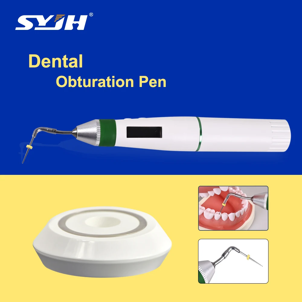 

SYJH Dental 360° Rotate Endo Gutta Percha Obturation Gun Operation Cutter 4Pcs Heating Temperature Pen Tips Dentistry Tools