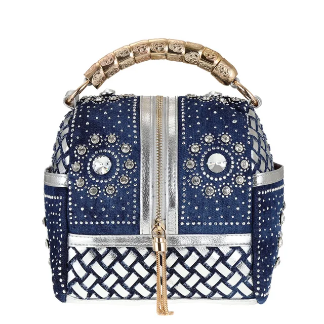 Projektant torby rhinestone luksusowe torebki damskie delikatne diamentowe torebki damskie torby podróżne tassel