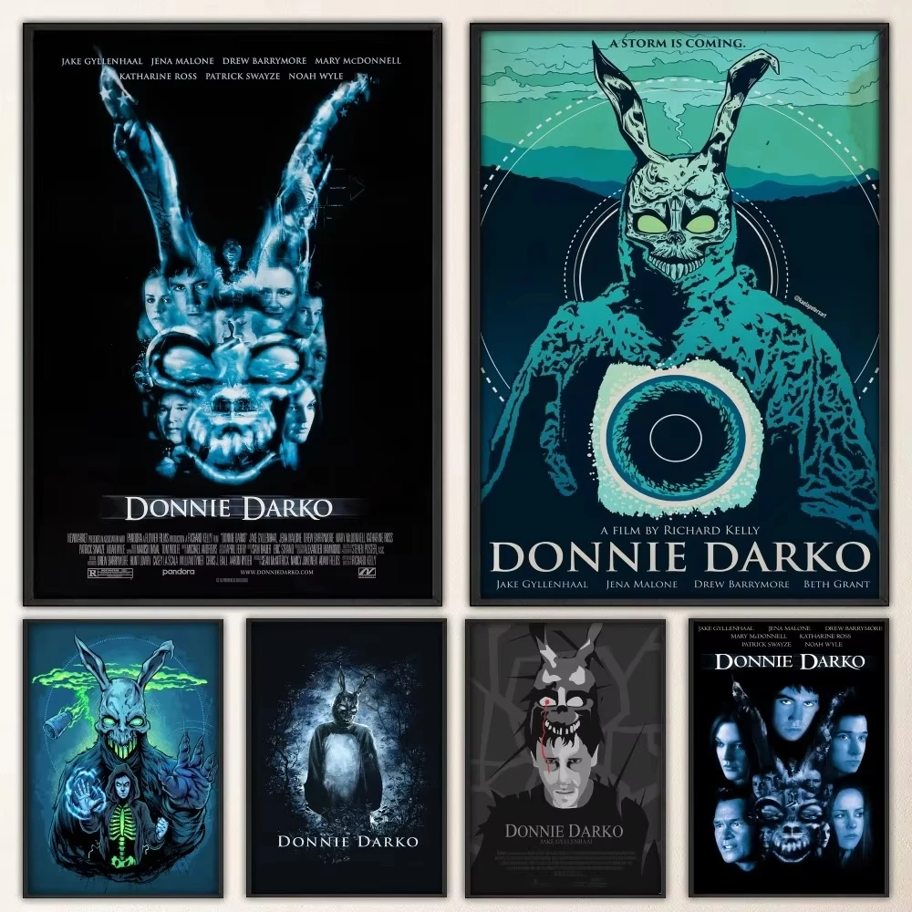 Donnie Darko Movie Poster Fancy Poster Wall Sticker for Living Room Bar Vintage Decorative Painting Middle