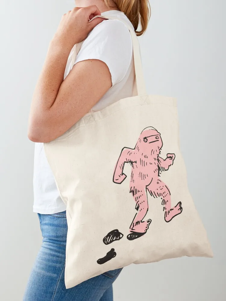 Do the Squatchman (light pink) Tote Bag tote bag women hand bag custom canvas Canvas Tote