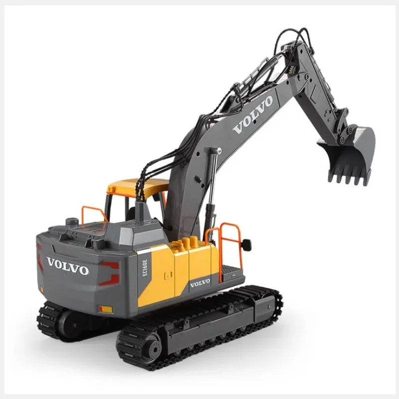 원격 제어 굴삭기 어린이 대형 엔지니어링 자동차 장난감 소년 합금 굴삭기 RC 자동차 어린이 휴가 선물 생일 선물