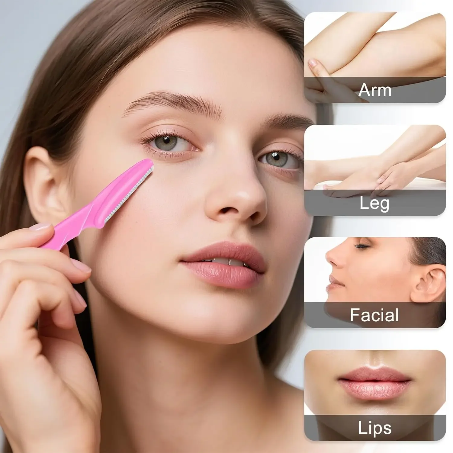 眉毛＆ひげシェイパー - 眉毛とひげを整えるためのフェイシャルグルーミングツール。男性にも女性にも適しています。