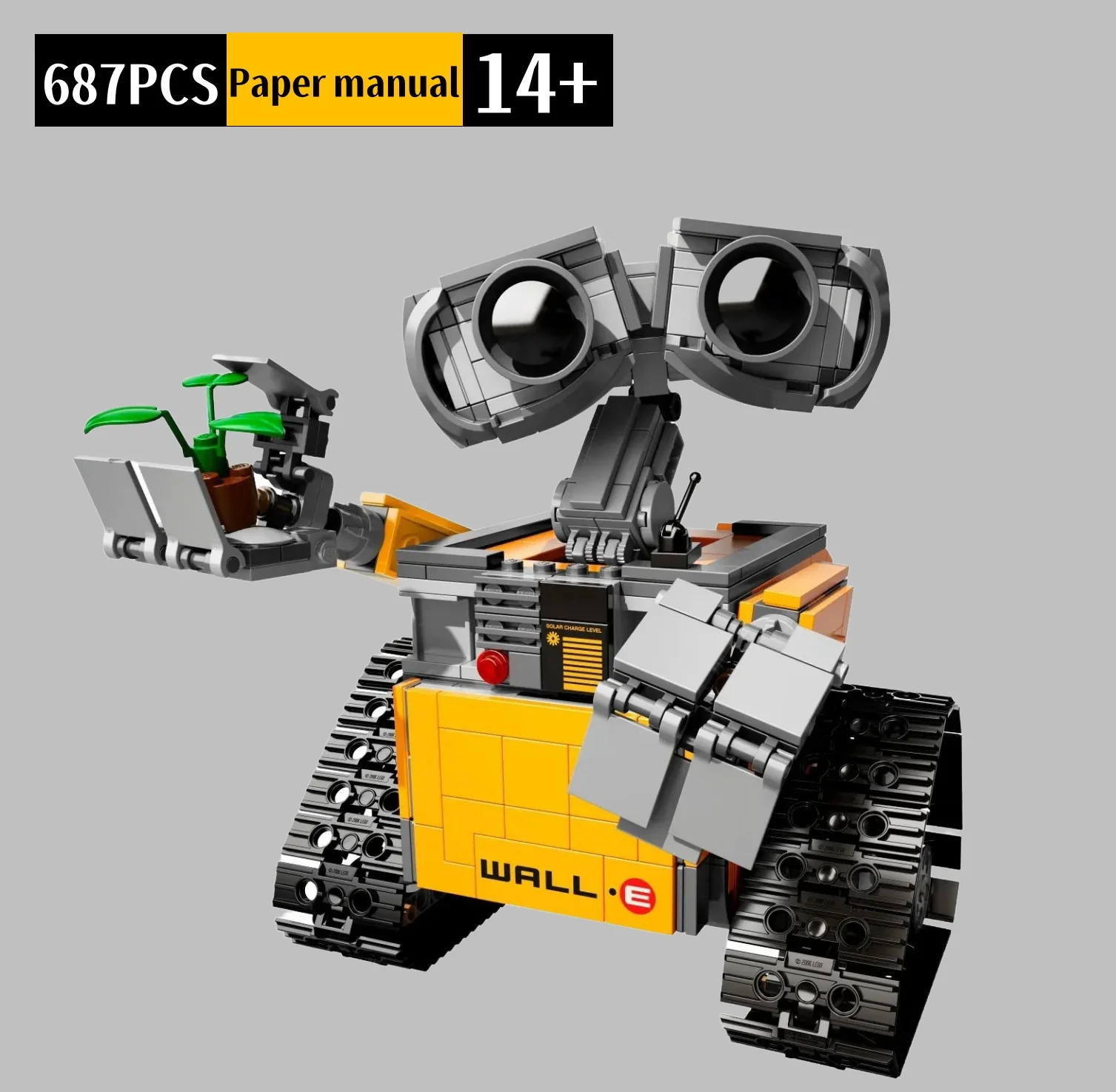 

2025 new 687PCS movie robot mobilization WALL-21303 compatible with assembled toy models, children's DIY birthday gifts