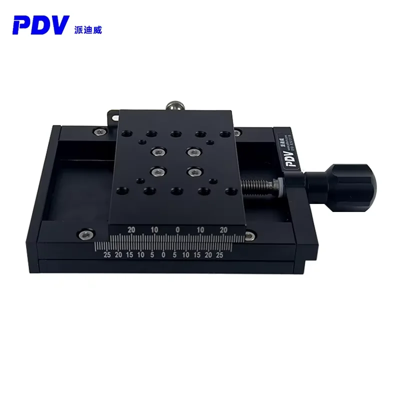 X Axis 50mm/100mm Travel  Manual Linear Stage Displacement Platform Optical Sliding Table PT-SD102P/102PS