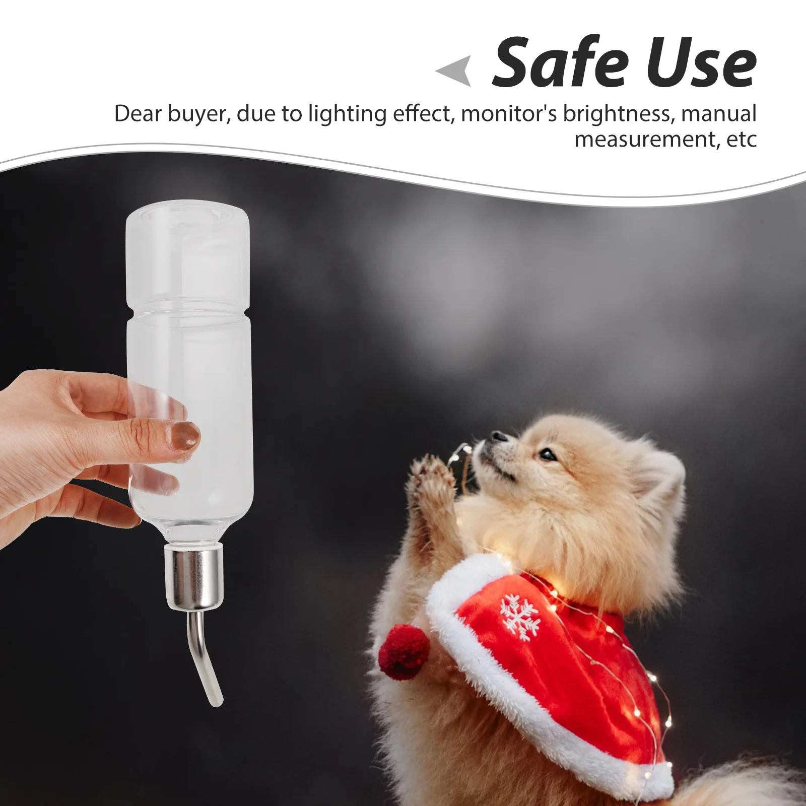 

L Size Portable Automatic Water Dispenser Hanging Bottle For Small Animals Durable Hangers Safe Material Pet Supplies Feeder For