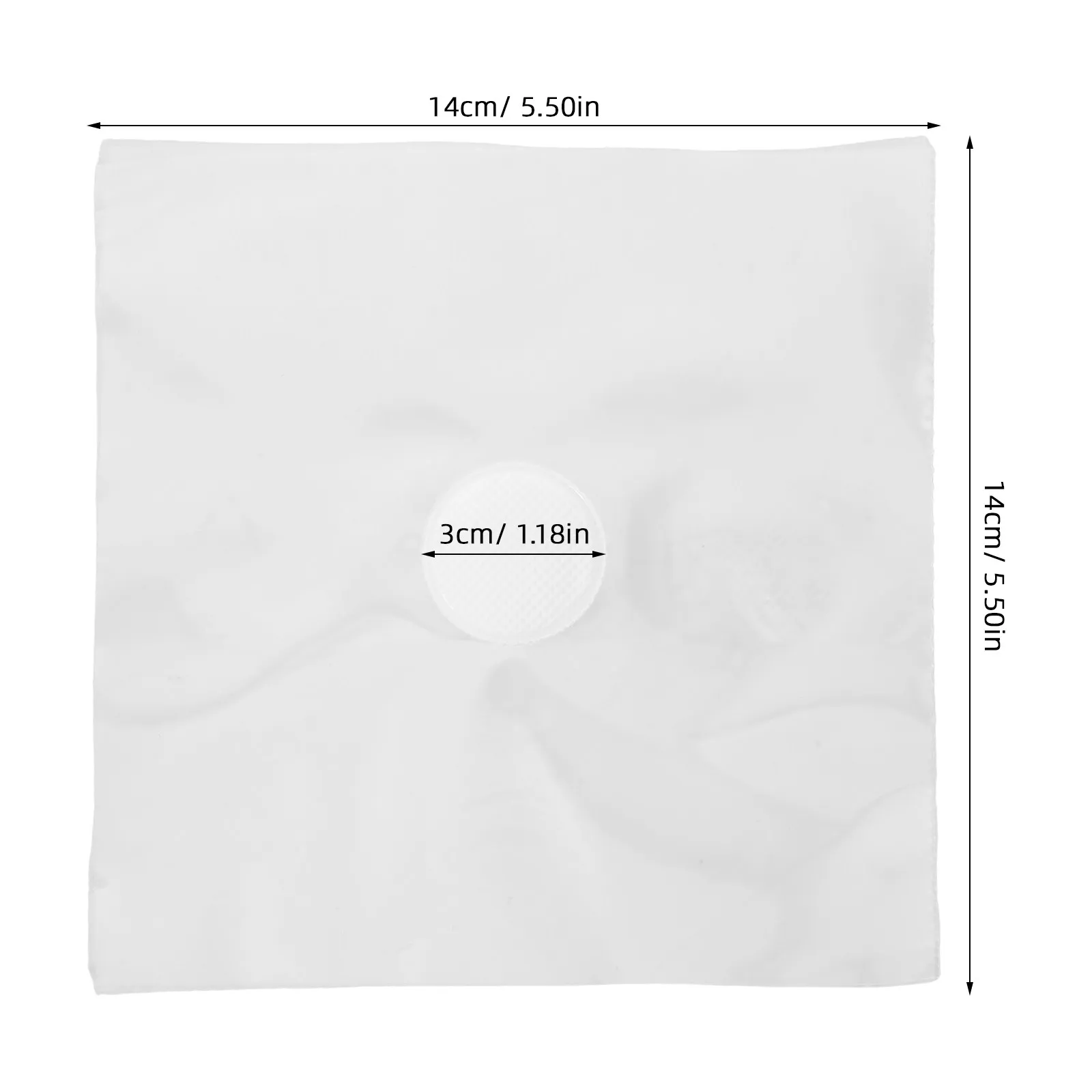 50Pcs Laboratory Sealing Film High Temperature Resistant Autoclavable Sterile Filter Patch for Tissue Culture Flasks Jars