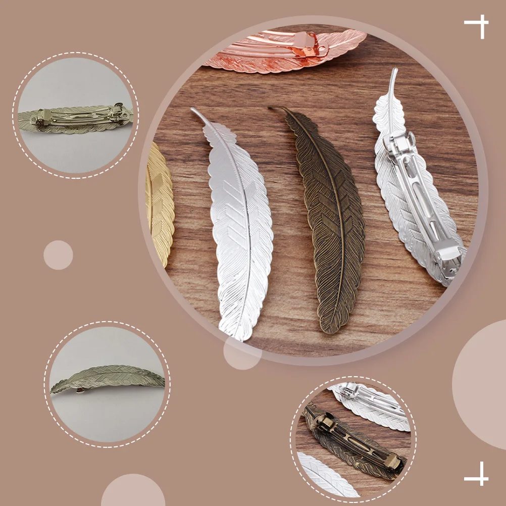 

10PCS DIY Hair Clips Delicate Copper Hairpins Stylish Barrettes Copper Duckbill Clips for Ladies