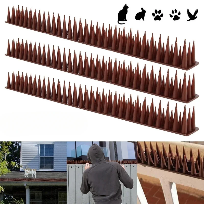 Fence Wall Spikes Bird Deterrent Spikes Plastic Anti Climb Cat Animal Repellent For Garden Fences Birds Pigeons Spikes