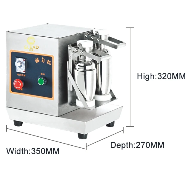 Double Head Shaking Machine Auto Boba Tea Milk Cocktail Shaker Commercial Using Stainless Steel Hot Sale