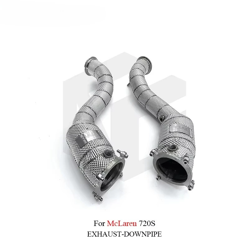 for ING Stainless Steel for Mclaren 720S 4.0T V8 Downpipe Exhaust Pipe System High Quality Auto Performance Tuning Parts
