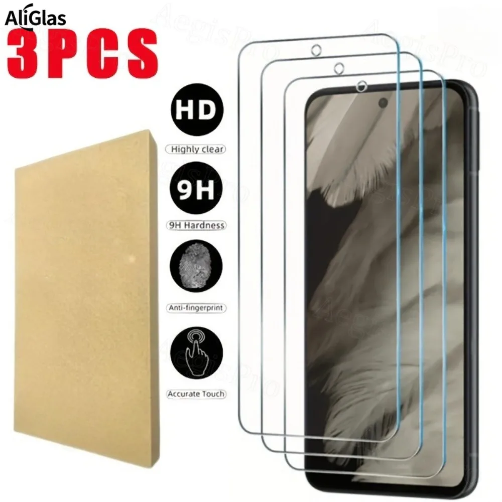

3 шт. HD прозрачные закаленные стеклянные защитные пленки для Google Pixel 8 8a 8 Pro 9 9a 9 Pro 10 Pro XL Небьющиеся 9H Hardnes