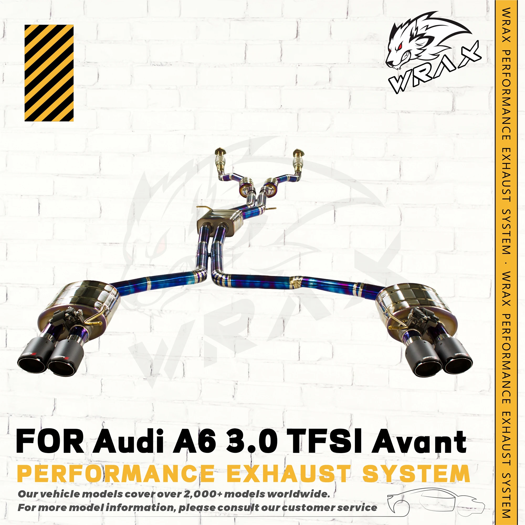 

WRAX Performance Exhaust Pipe for Audi A6/A7 3.0Exhaust Control Valve System Automotive Accessories Direct Fit Catback