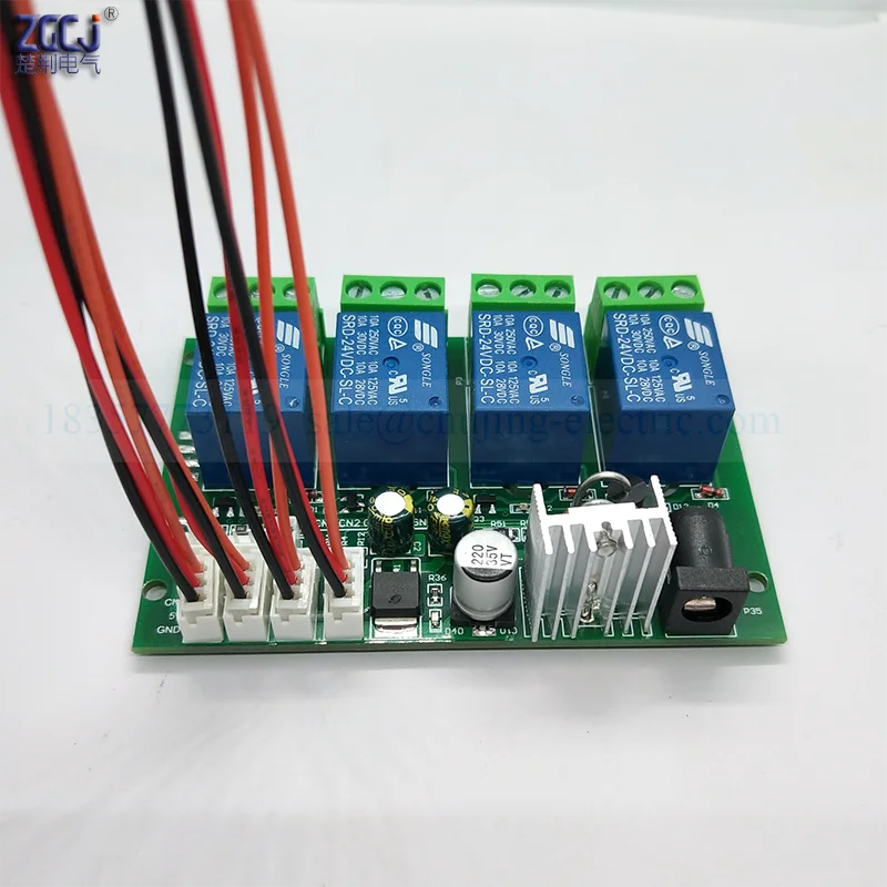 4 ways touch relay board 12V 24V four channels normal open normal close relay module