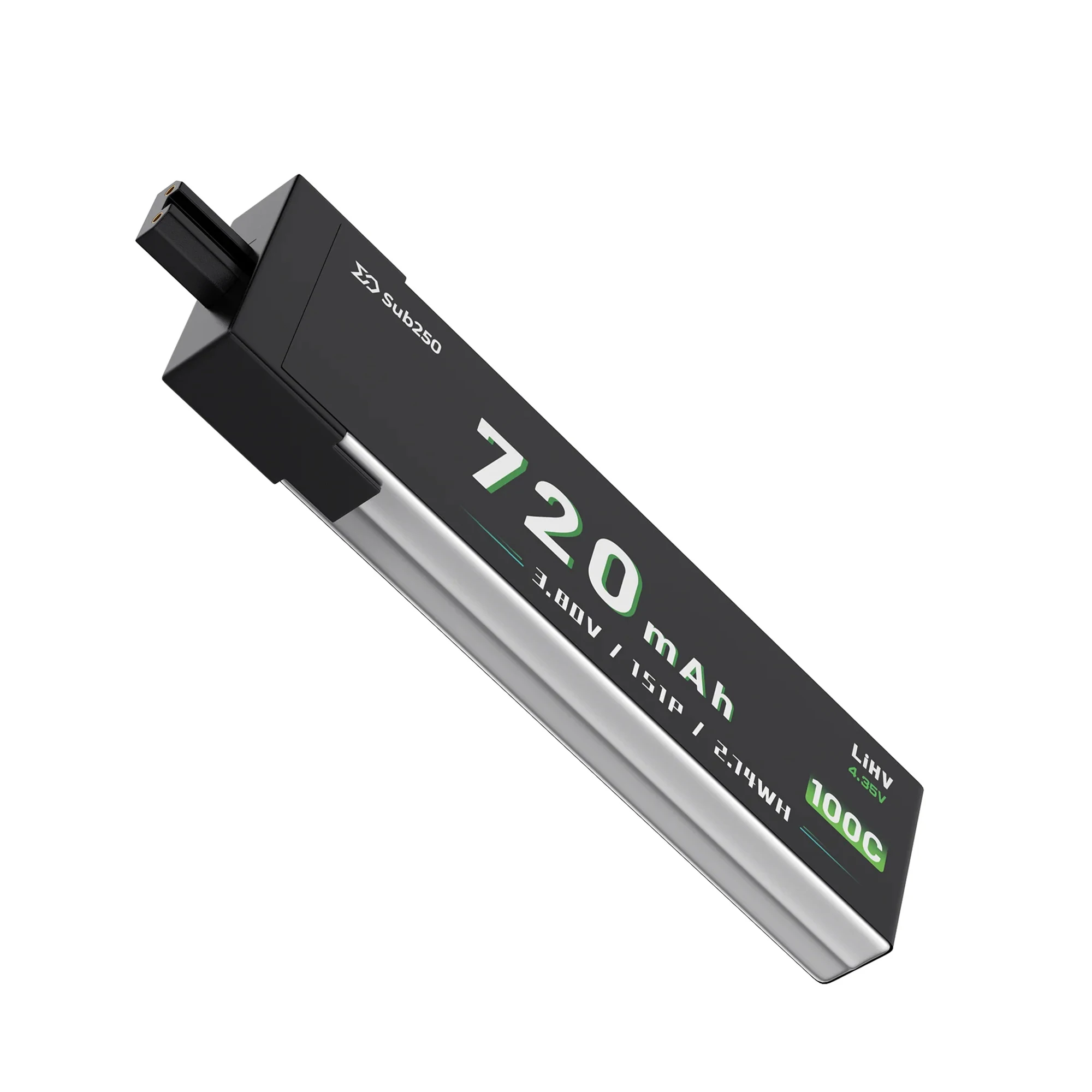 Sub250 1S1P 720mAh 90C Battery for FPV Drone Quadcopter LIHV Lightweigh Accessories A30 Charge Connector