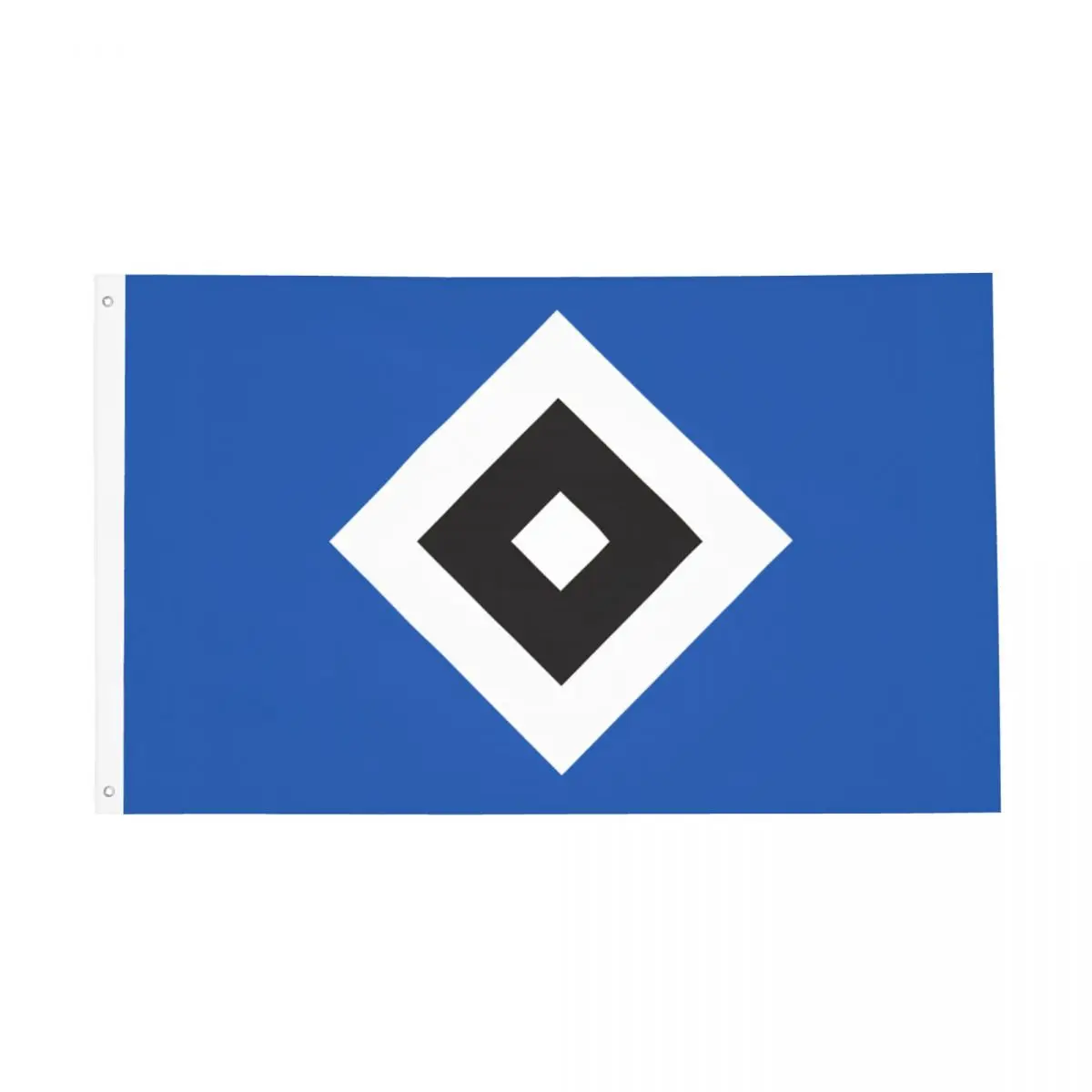 Bandeira Dupla Face do HSV Hamburger Sportverein - Decoração Suspensa para Clubes de Futebol Alemães da Bundesliga
