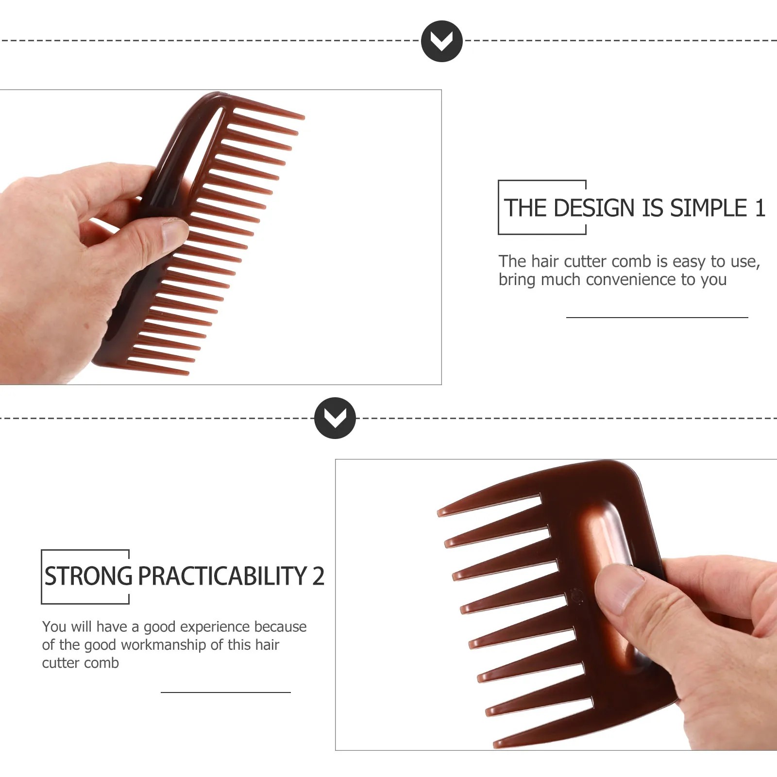 

3pcs Styling Comb Plastic Pick Suitable for Curly Straight Hair Women Men Salon Home Grooming Daily Care Massaging Comfortable