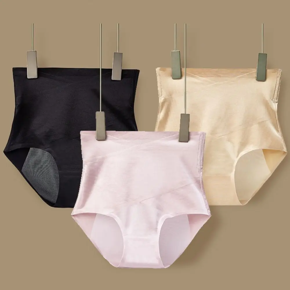 

Belly Contracting Seamless Panties Women Shapers Breathable Butt Lifting Briefs Cotton Crotch Lingerie Tummy Control Underwear