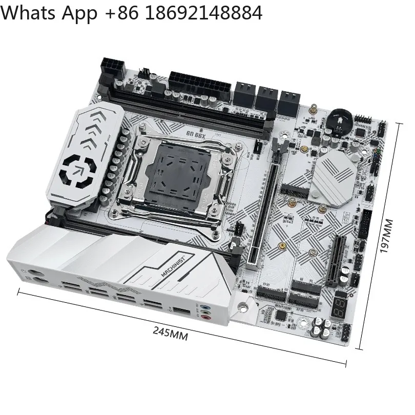 New X99 U9 mechanic main board set Optional LGA 2011-3 Xeon E5 2630 V4 CPU Support TPM2.0 DDR4 Memory NVME M.2 USB3.0 - view 4