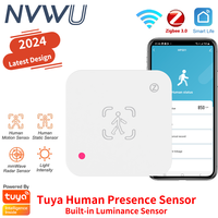 Tuya Zigbee WiFi Human Presence Sensor MmWave Radar Detector With Luminance Sensor For Smart Home Smart Life replace PIR Sensor