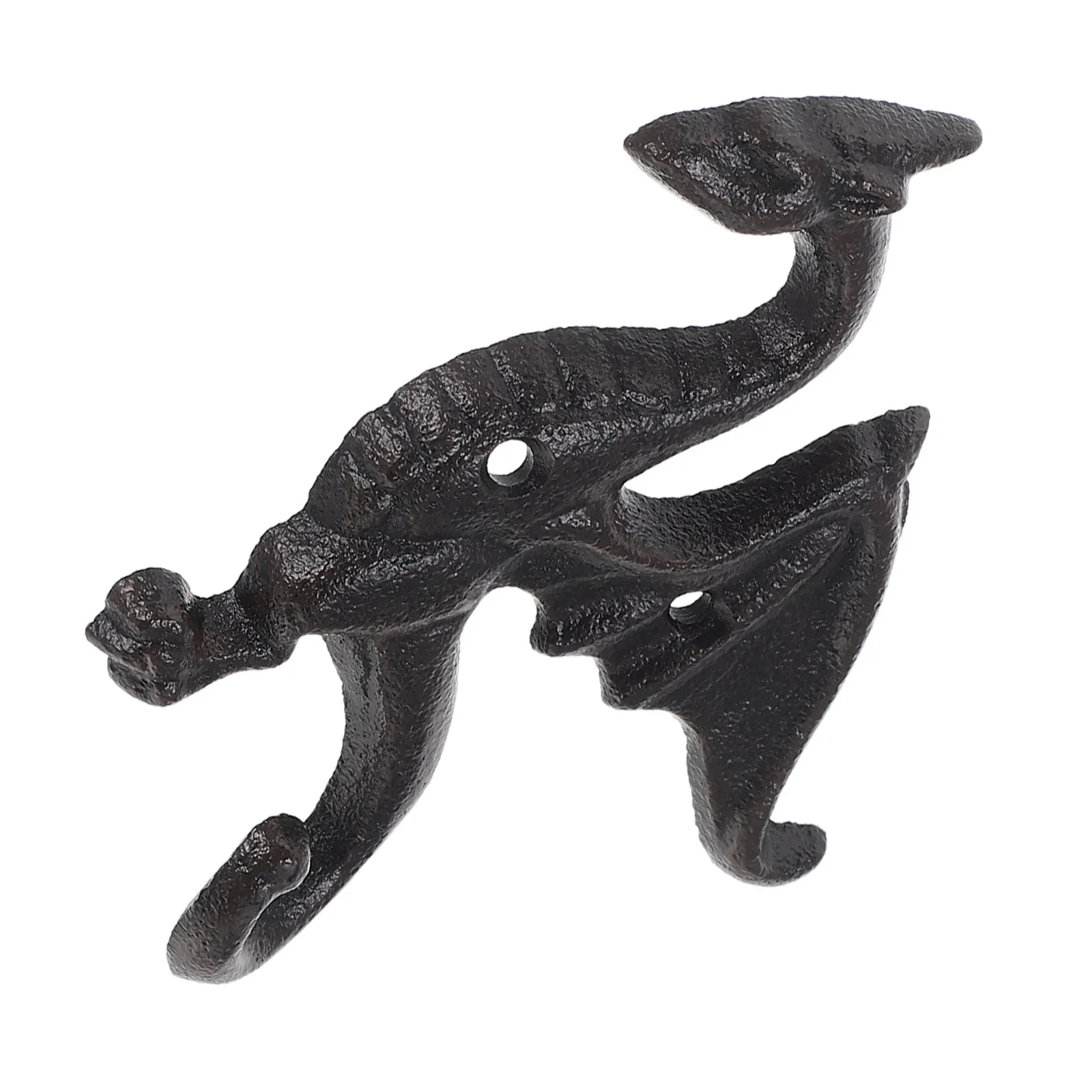 Antique Flying Dragon Coat Hanger Rustic Cast Iron Wall Mounted Hook Retro Peg Hanger Decorative Hook for Hanging Keys Clothes