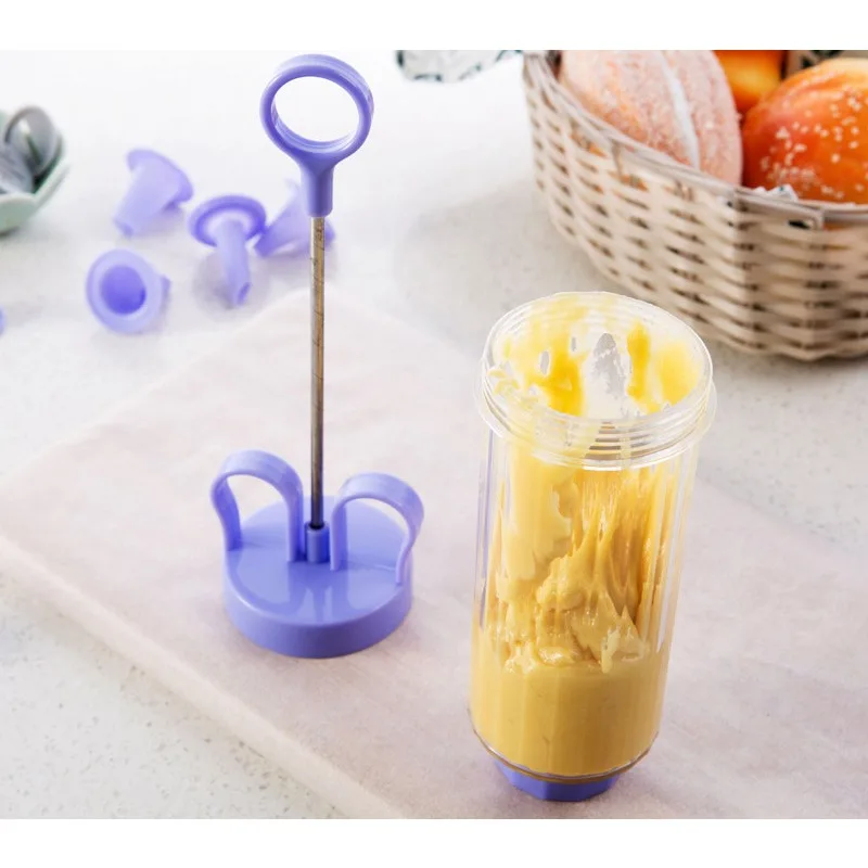 New Diy Manual Cookie Press Maker Machine Gun Decorating Squeezing Machine For Making Churros Device Fritters Baking Tool