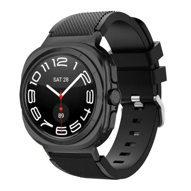 Cinturino in silicone per Samsung Galaxy Watch Ultra 47mm Smart Watch Accessori per cinturino regolabile per cinturino Galaxy Watch 8-7 Ultra