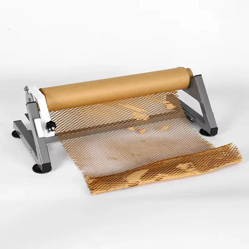 Recyclebaar honingraatpapier Eenvoudige desktopstandaarddispenser voor enkele honingraatpapierverpakking Warp