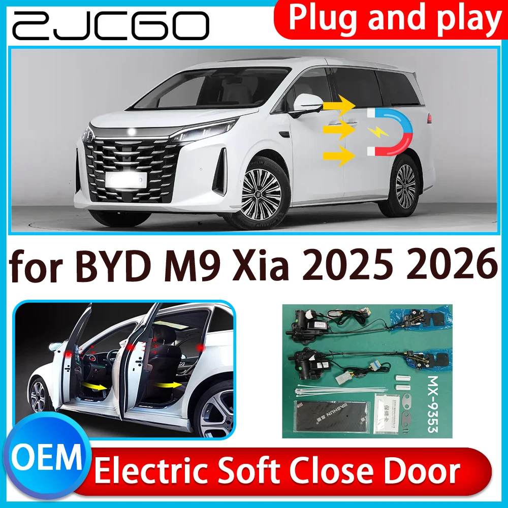 

ZCJGO for BYD M9 Xia 2025 2026 Auto Pull Car Soft Close Kit Door Power Latch Electric Door Catch Soft Closing Assist